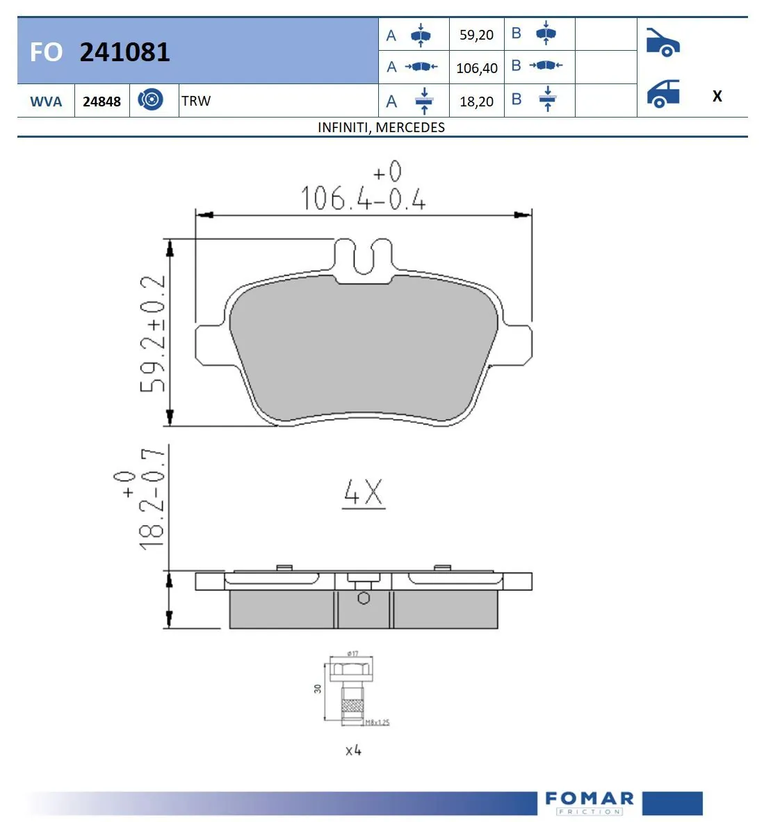 Brake Pad Set, disc brake